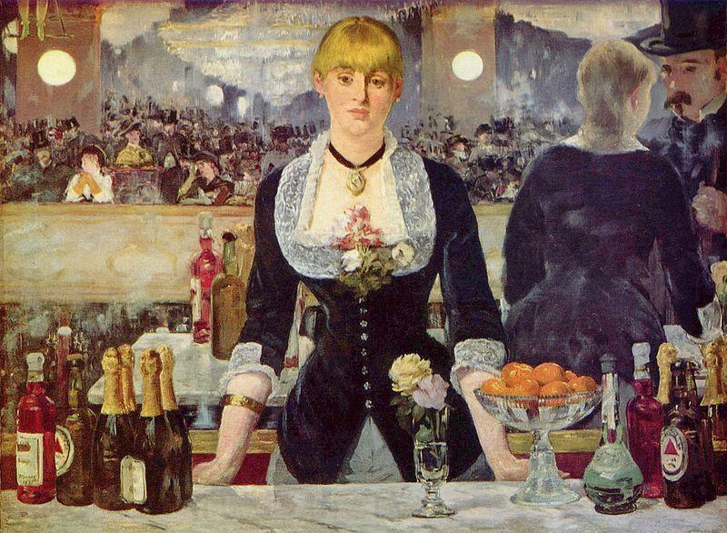 Edouard Manet Bar in den Folies Bergere Spain oil painting art
